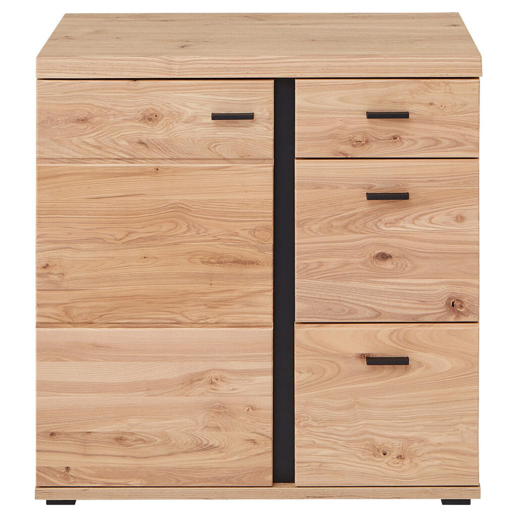 Linea Natura KOMODA, farba jaseňa, dub artisan, 85/86/43 cm