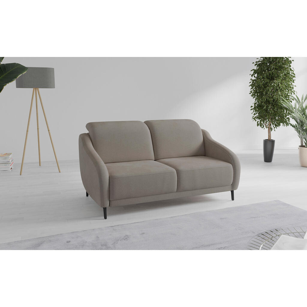 Sit & More 2,5-MIESTNA POHOVKA, textil, farba lieskového orecha