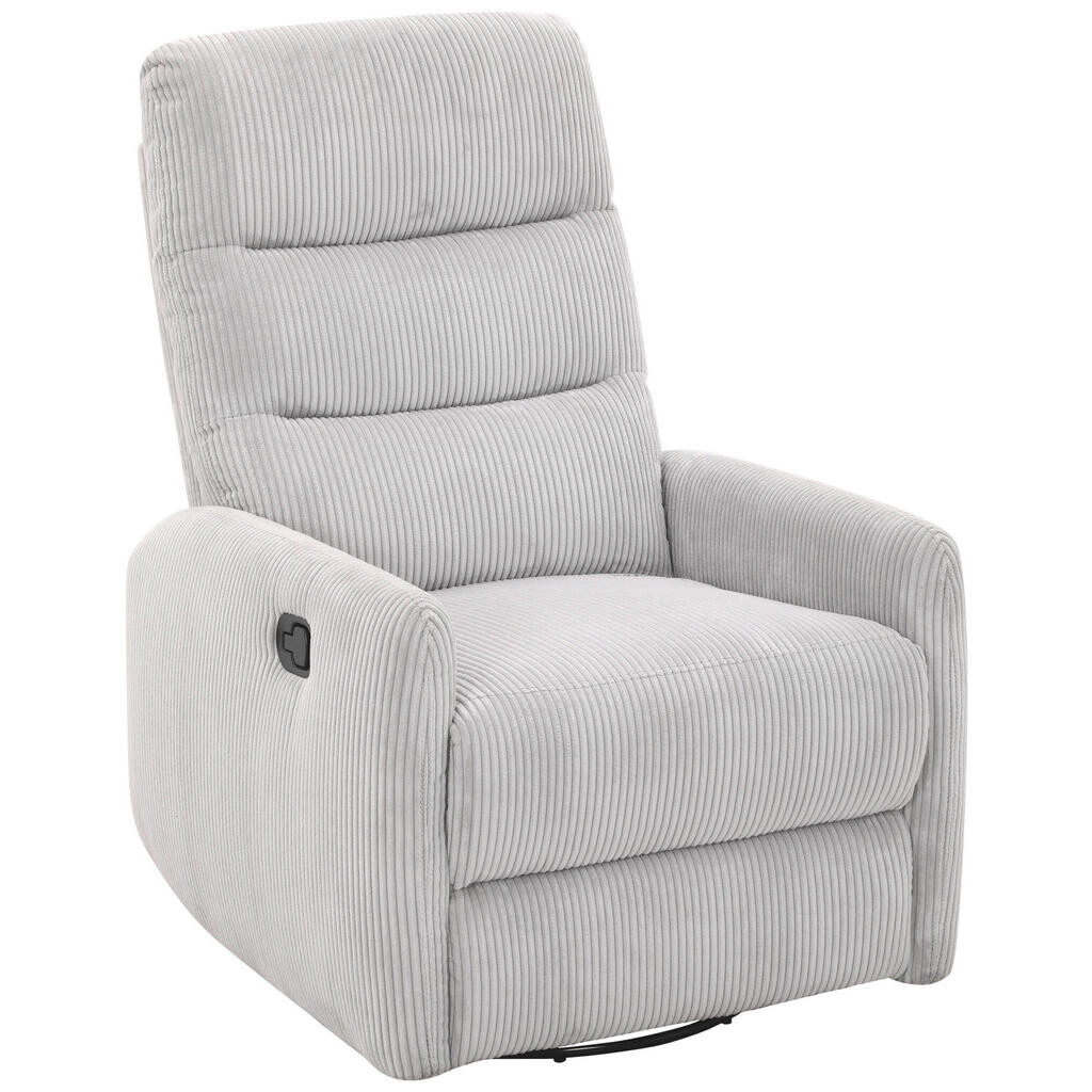 Carryhome RELAXAČNÉ KRESLO, kov, textil, svetlosivá
