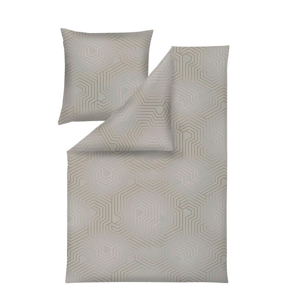Estella POSTEĽNÁ BIELIZEŇ, flanel, taupe, 135/200 cm