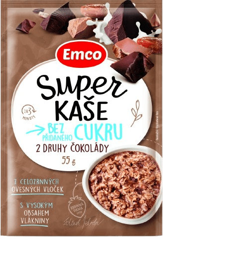 EMCO Super kaša 2 druhy čoko 55 g
