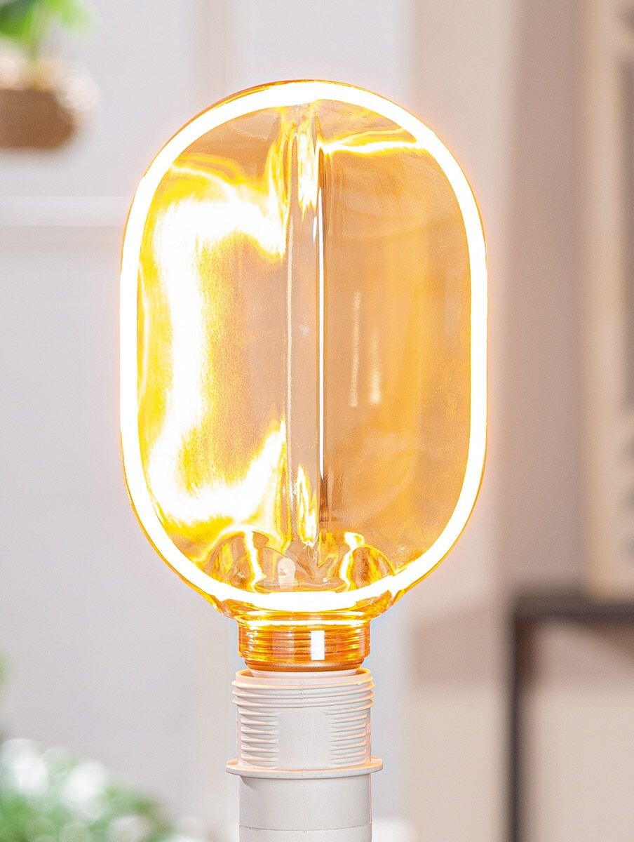 LED žiarovka z oválneho skla 