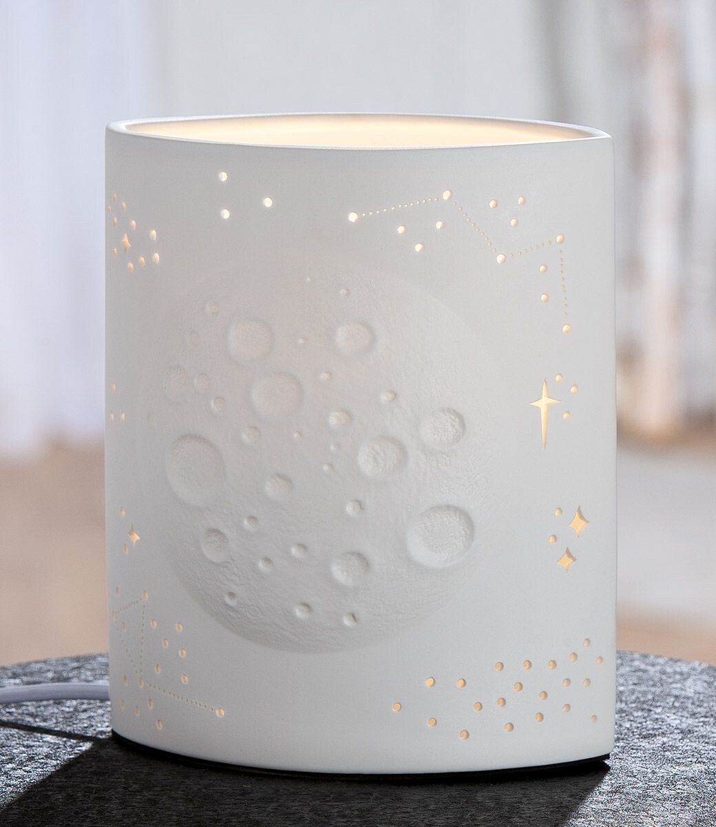 Keramická stolová lampa Moon 
