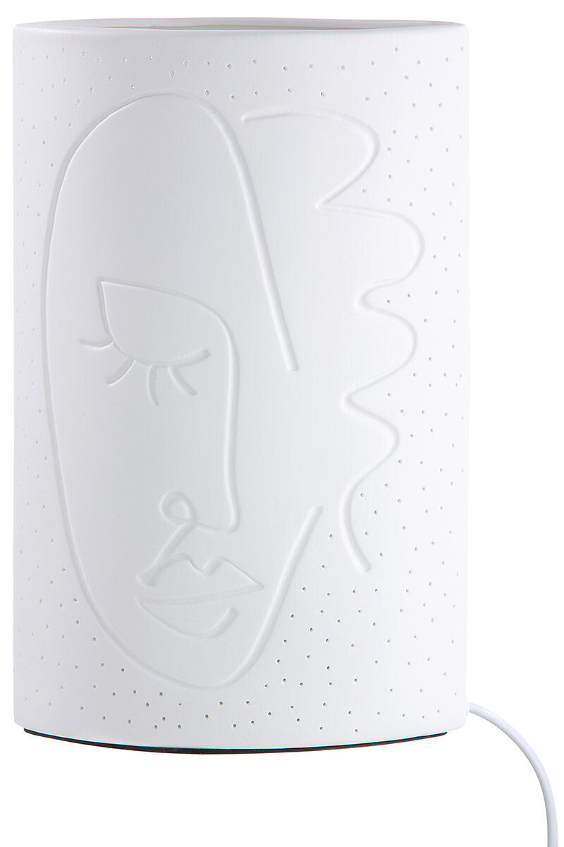 Porcelánová lampa s tvárou 