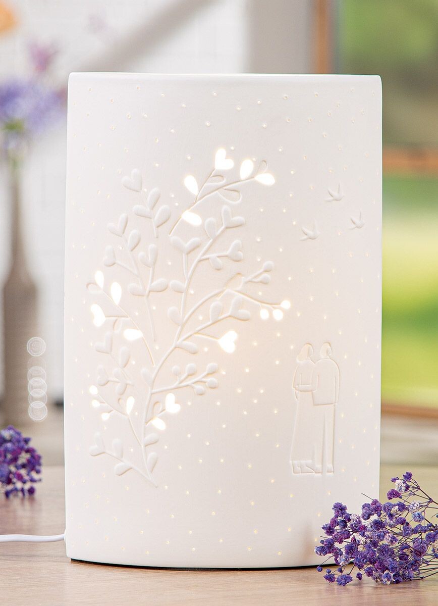 Porcelánová stolová lampa
