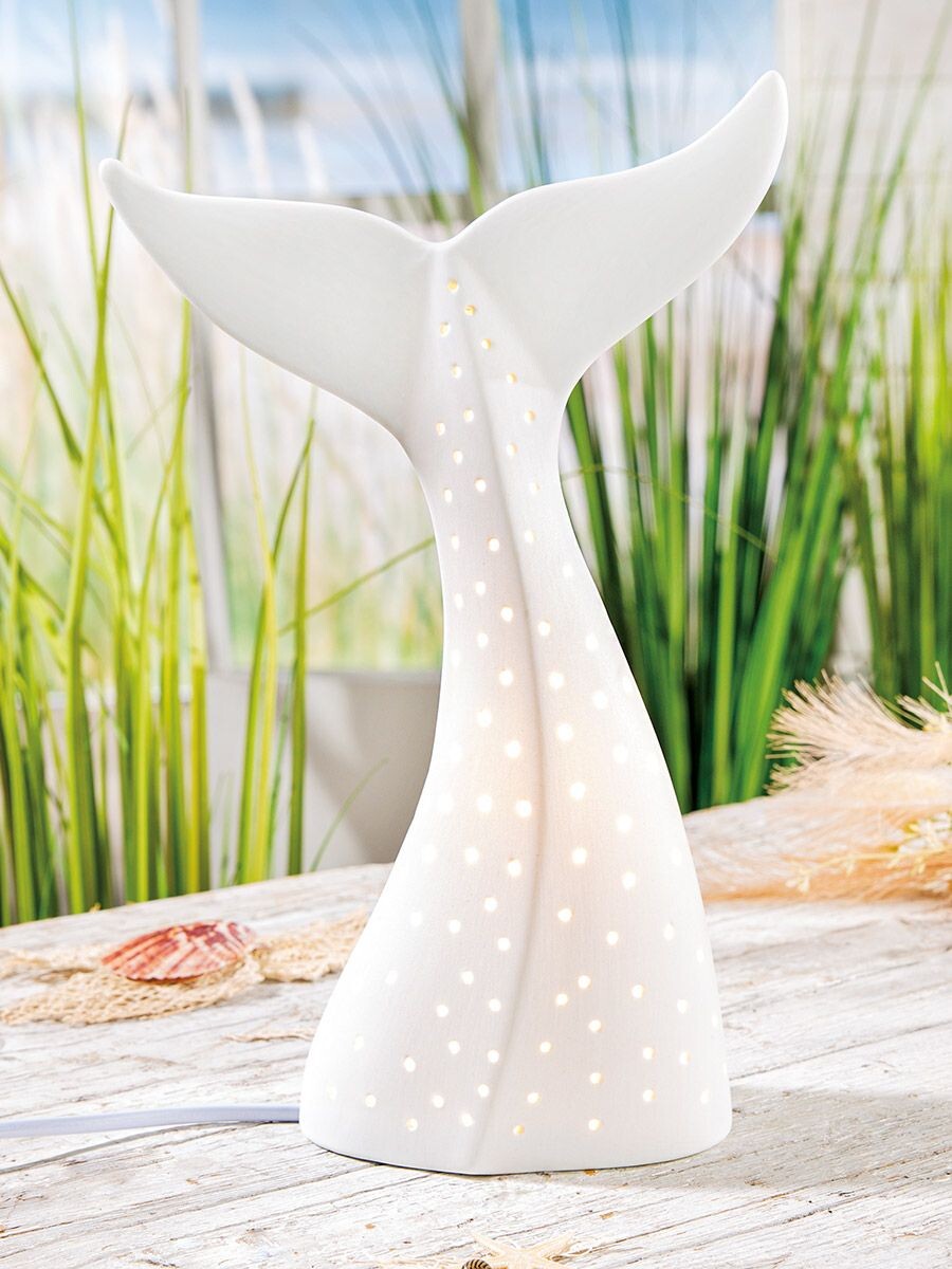 Biela porcelánová lampa 