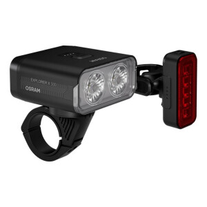 OSRAM LEDsBIKE EXPLORER X 500 SET – cyklosvietidlá predné + zadné, 500 lm, IP54, USB-C, off-road
