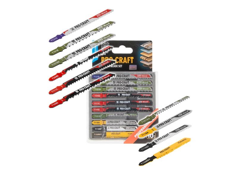 Plátky pre priamočiaru pílu PROCRAFT JB10 10ks
