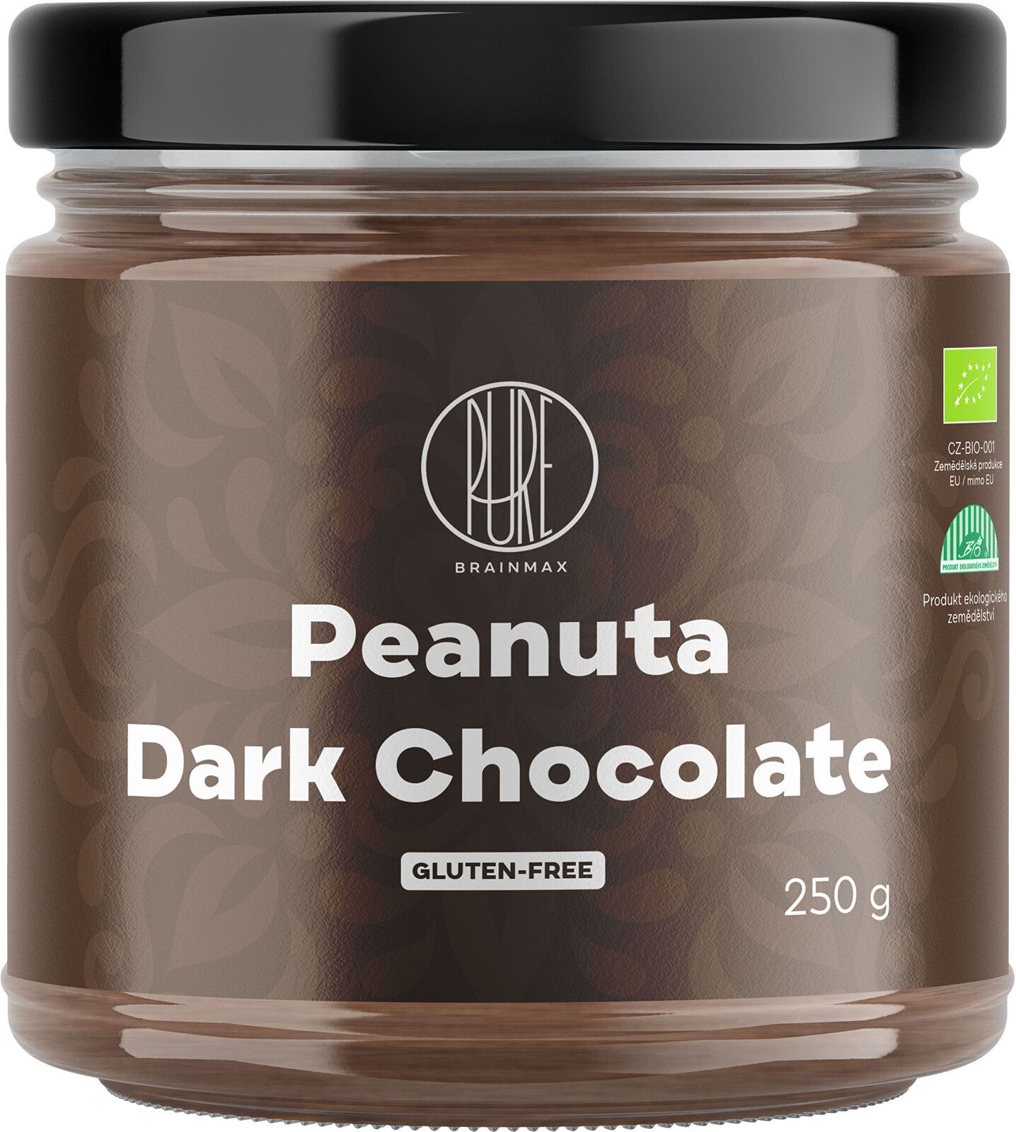 BrainMax Pure Arašidový krém s horkou čokoládou BIO 250 g