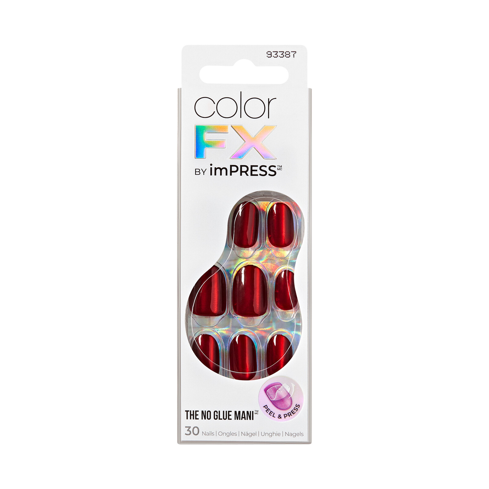 KISS Nalepovacie nechty imPRESS Color FX - Hidden Gem 30 ks