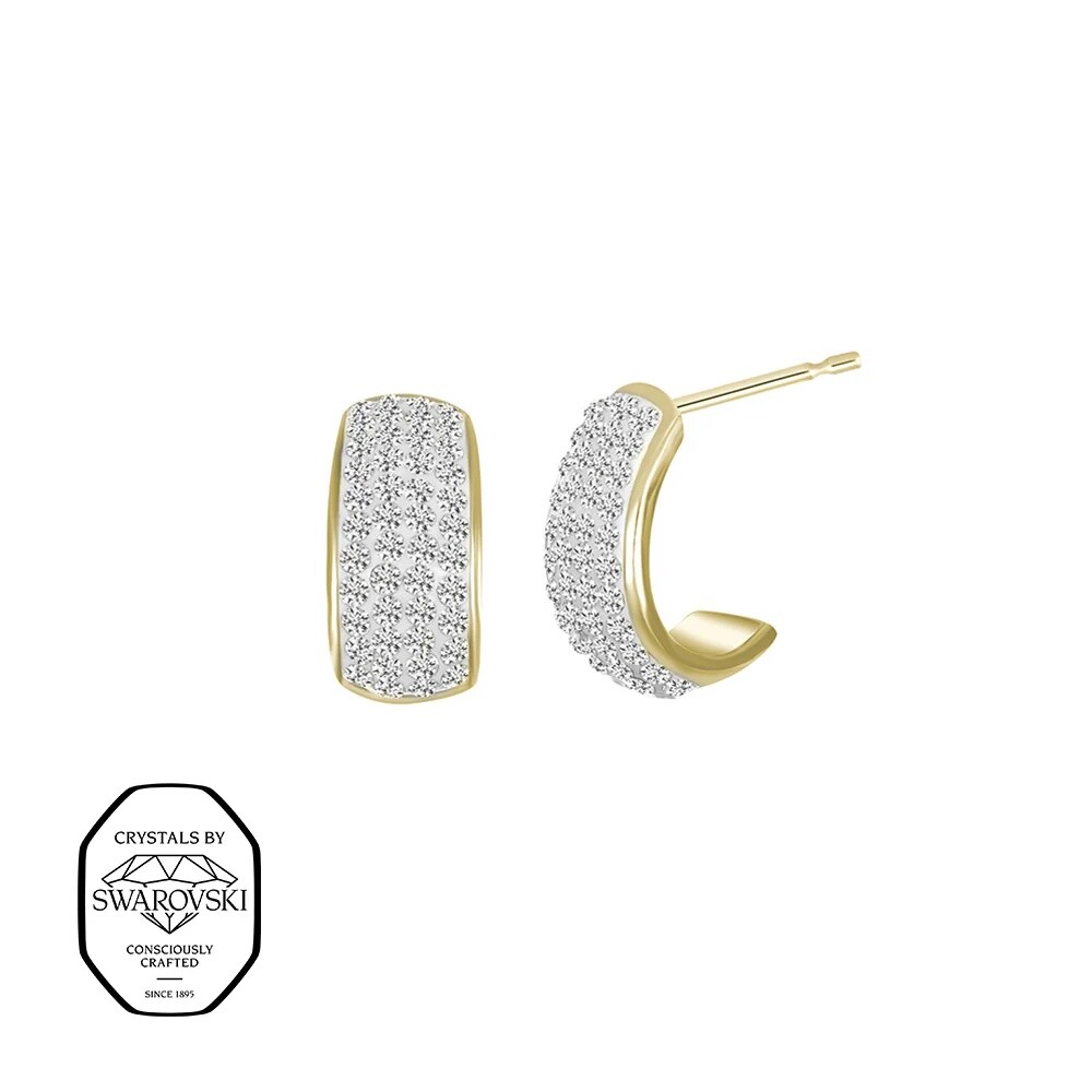 CRYSTalp Blyštivé náušnice so Swarovski kryštálmi Secret 42408.EG