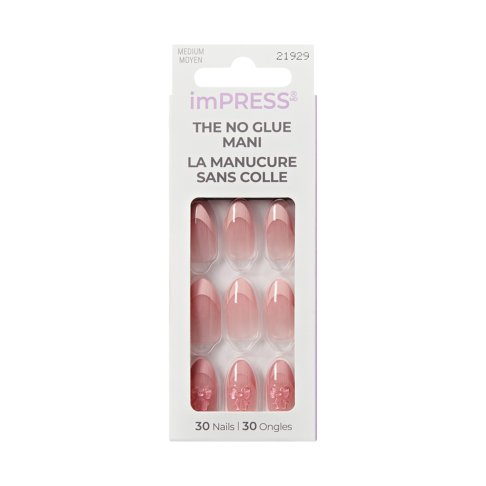 KISS Samolepiace nechty imPRESS Nails - Glow Muse 30 ks