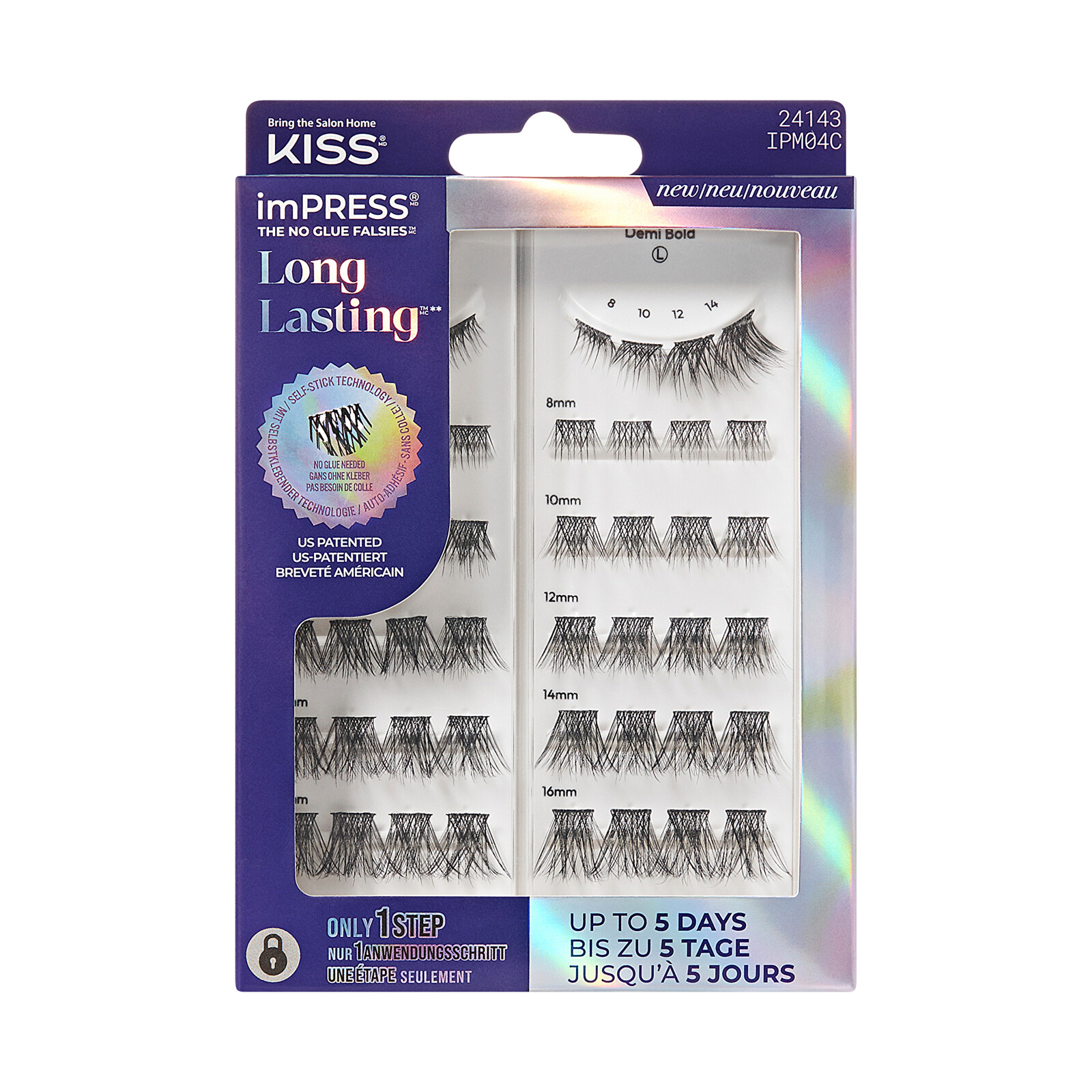KISS Trsové riasy imPRESS Long Lasting Multi 04