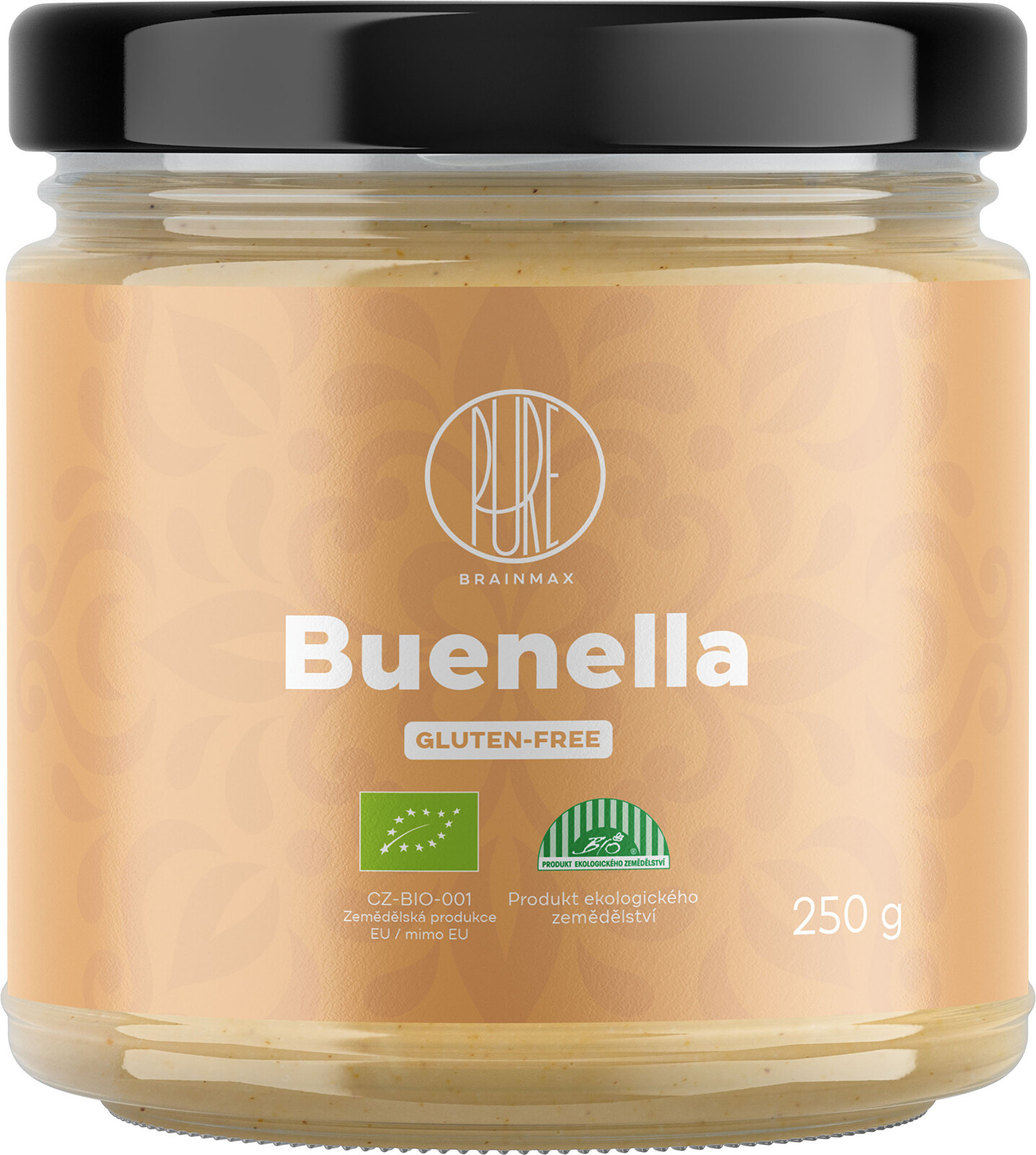 BrainMax Pure Buenella Lieskovoorieškový krém s bielou čokoládou BIO 250 g