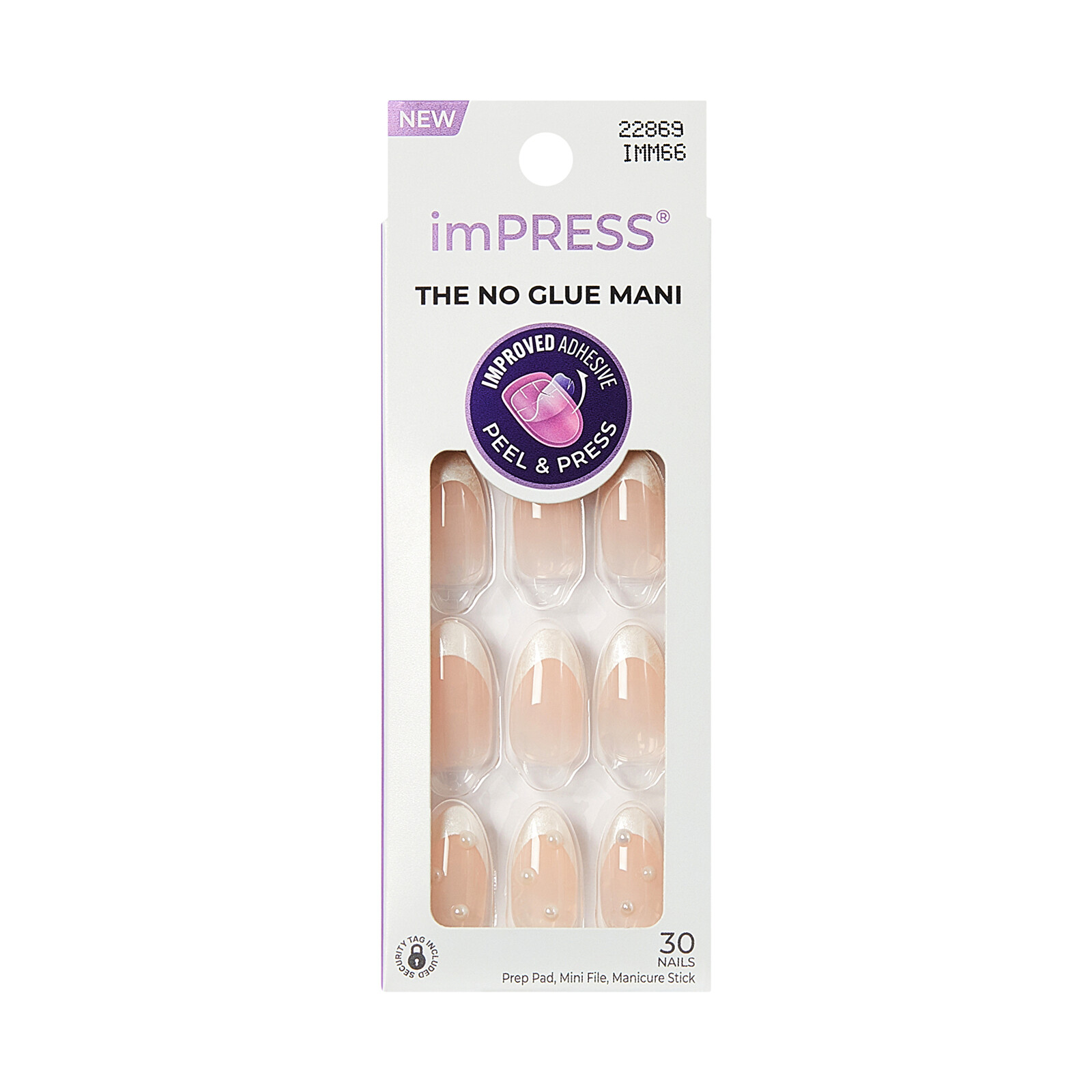 KISS Samolepiace nechty imPRESS Nails - Chills 30 ks