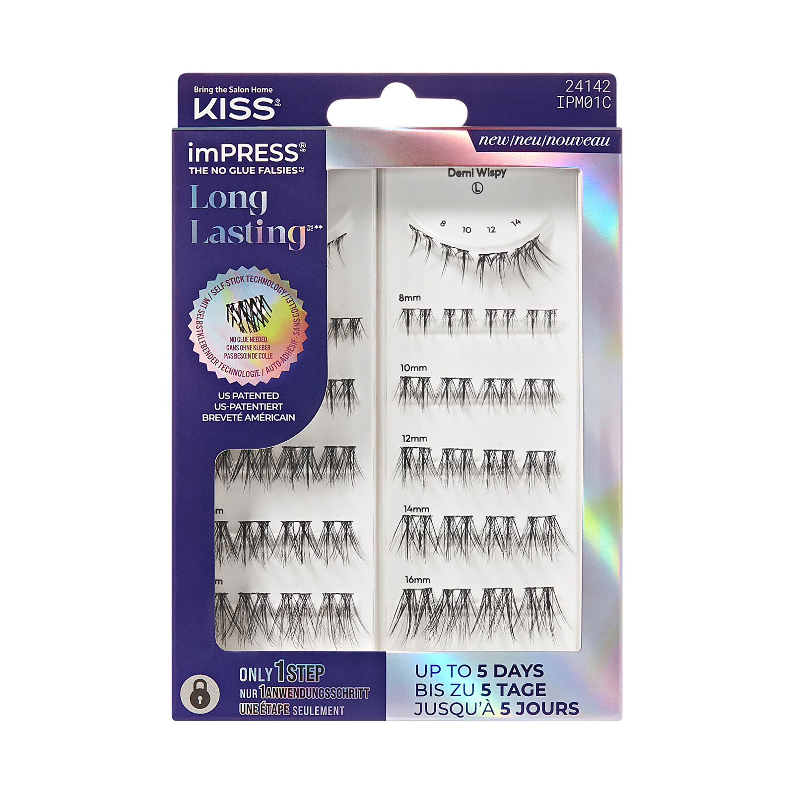 KISS Trsové riasy imPRESS Long Lasting Multi 01