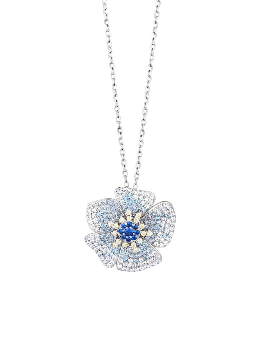 Preciosa Úchvatný strieborný náhrdelník Fiorella Bloom Pop 5470 70