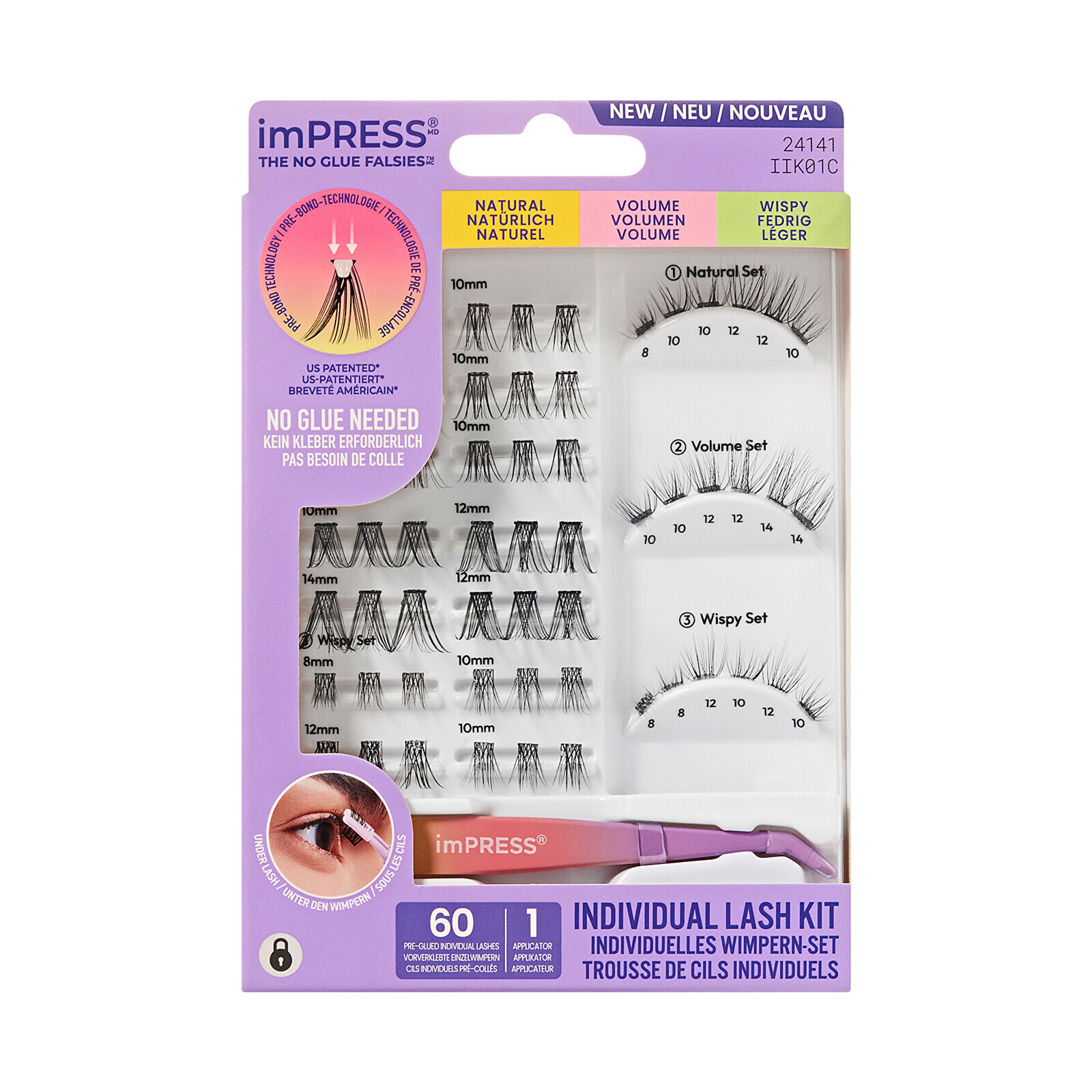KISS Trsové riasy imPRESS Individual Lash Kit 01