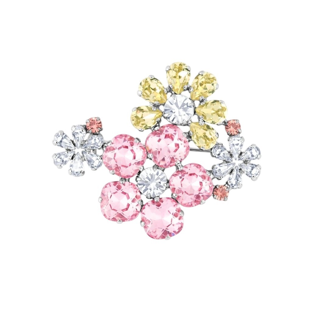 Preciosa Kvetinová brošňa s krištáľom Preciosa Florita Bloom Pop 2649 70