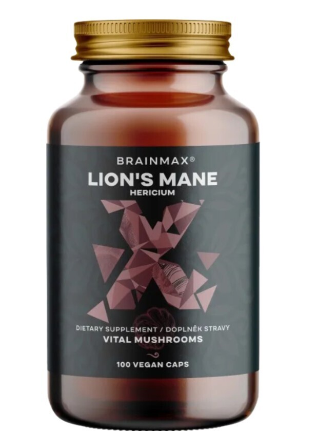 BrainMax Lion`s Mane - Hericium 120 kapsúl