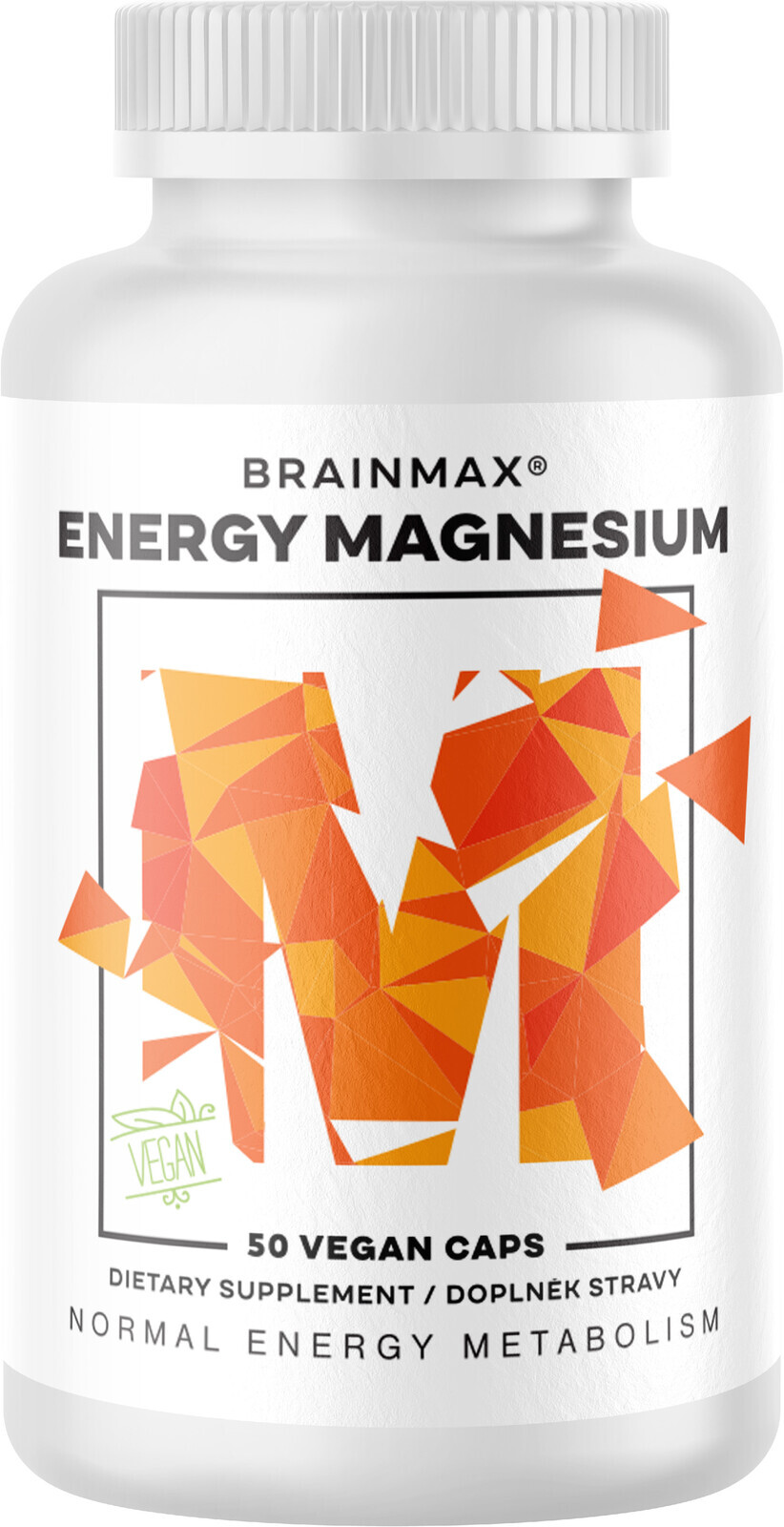 BrainMax Energy Magnesium® - Horčík Malát 50 kapsúl
