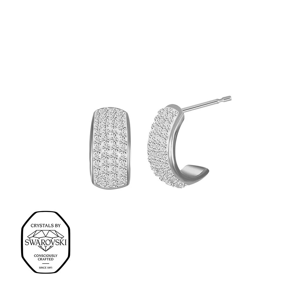 CRYSTalp Blyštivé náušnice so Swarovski kryštálmi Secret 42408.E