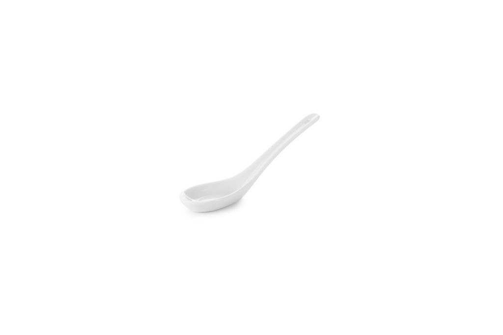 Čínska lyžica ESSENTIALS, sada 4 ks, 9 cm, biela, REVOL