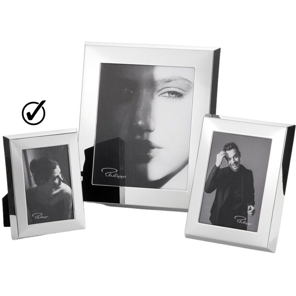 Fotorámik MODA 10 x 15 cm, strieborný, nikel, Philippi