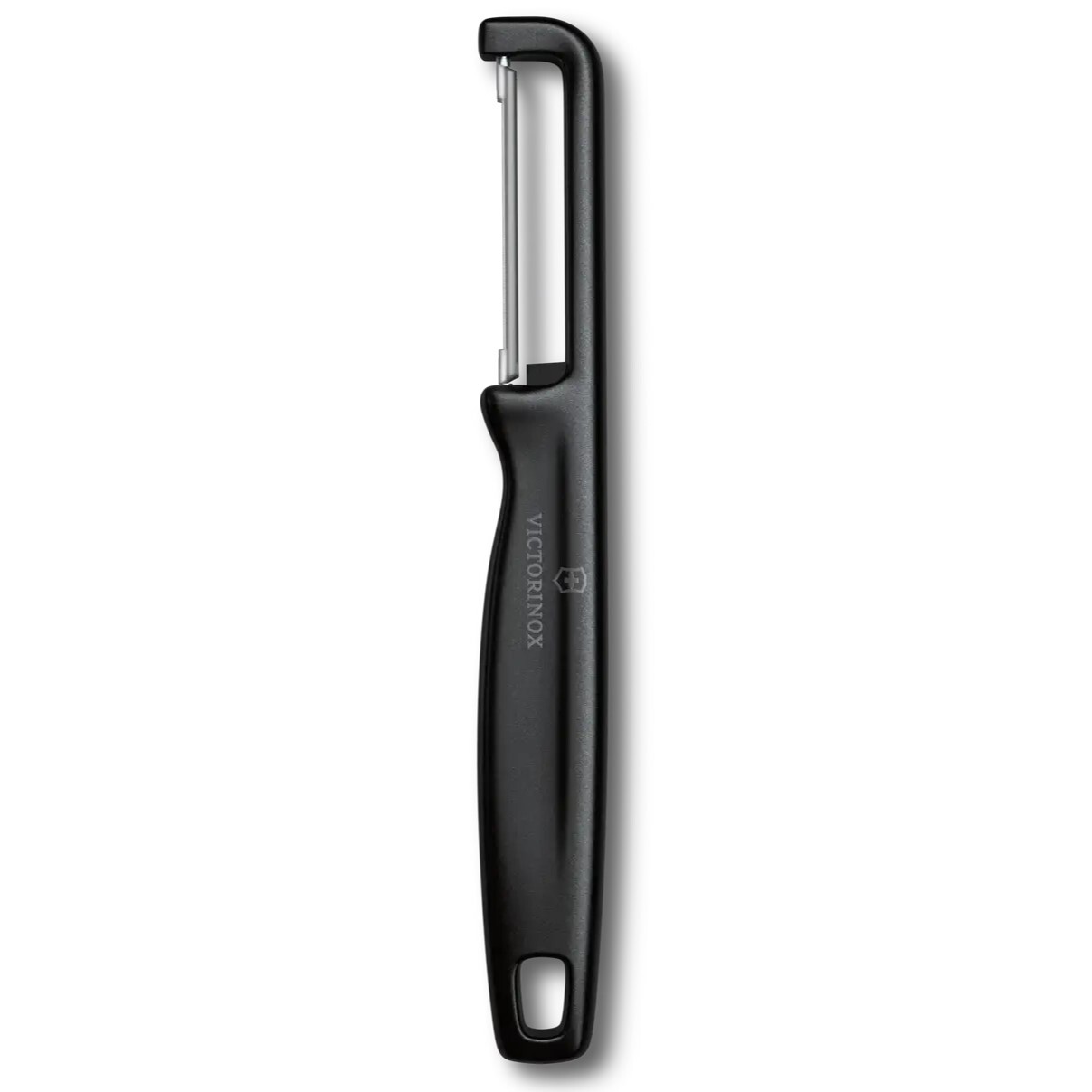 Škrabka na zeleninu IOTA 16 cm, rovné ostrie, čierna, plast, Victorinox