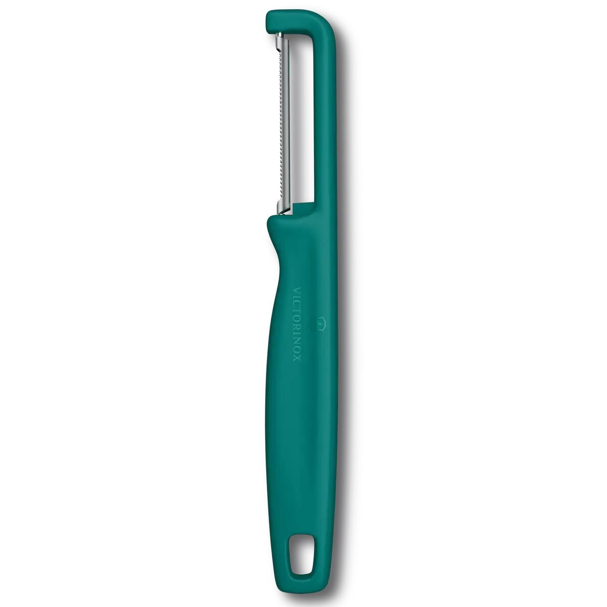 Škrabka na zeleninu IOTA 16 cm, zúbkované ostrie, zelená, plast, Victorinox