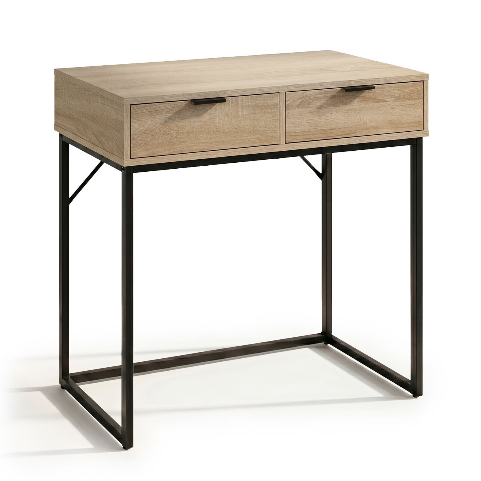 Konzolový stolek Elano 80 cm černý/Dub Sonoma