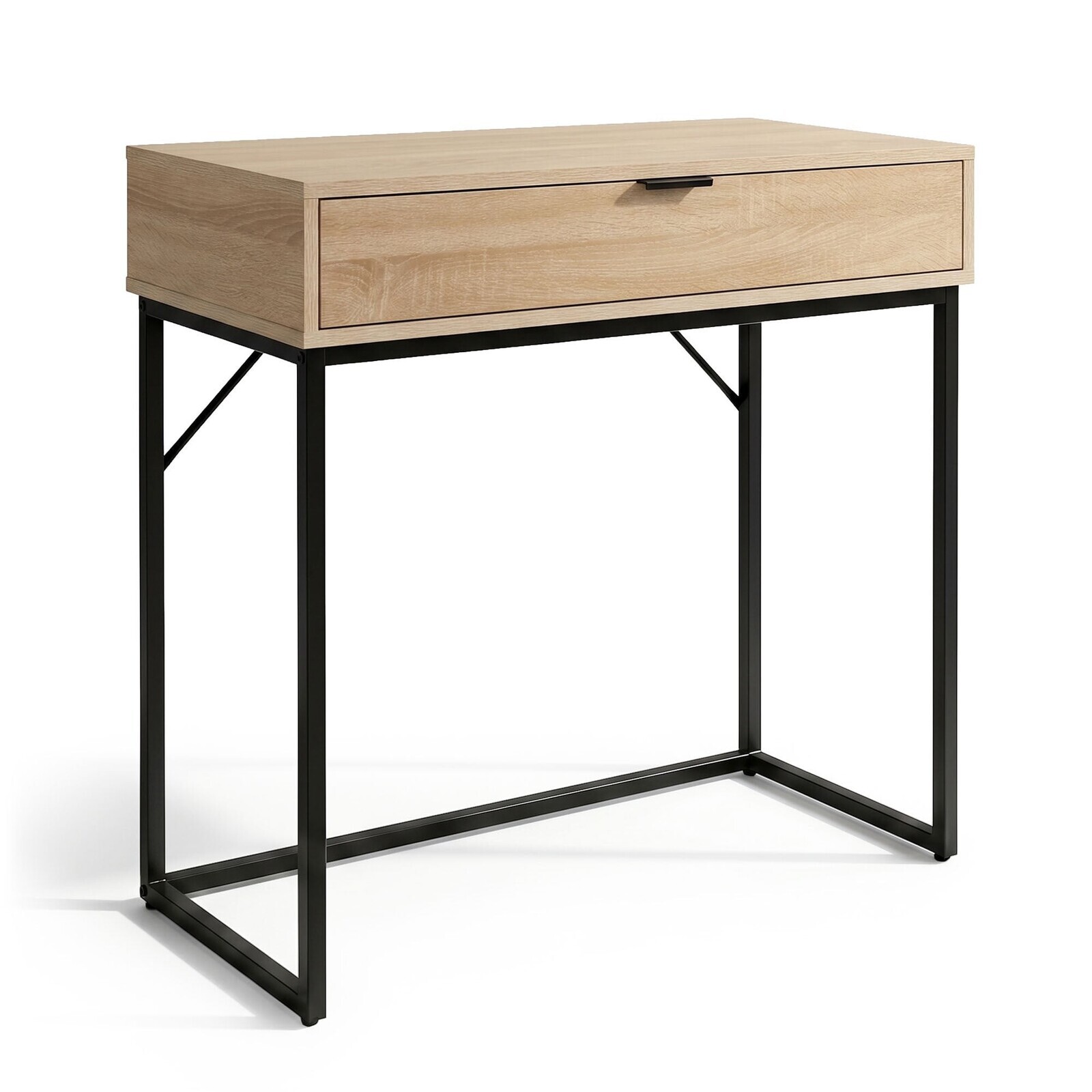 Konzolový stolek Modena 80 cm černý/dub Sonoma