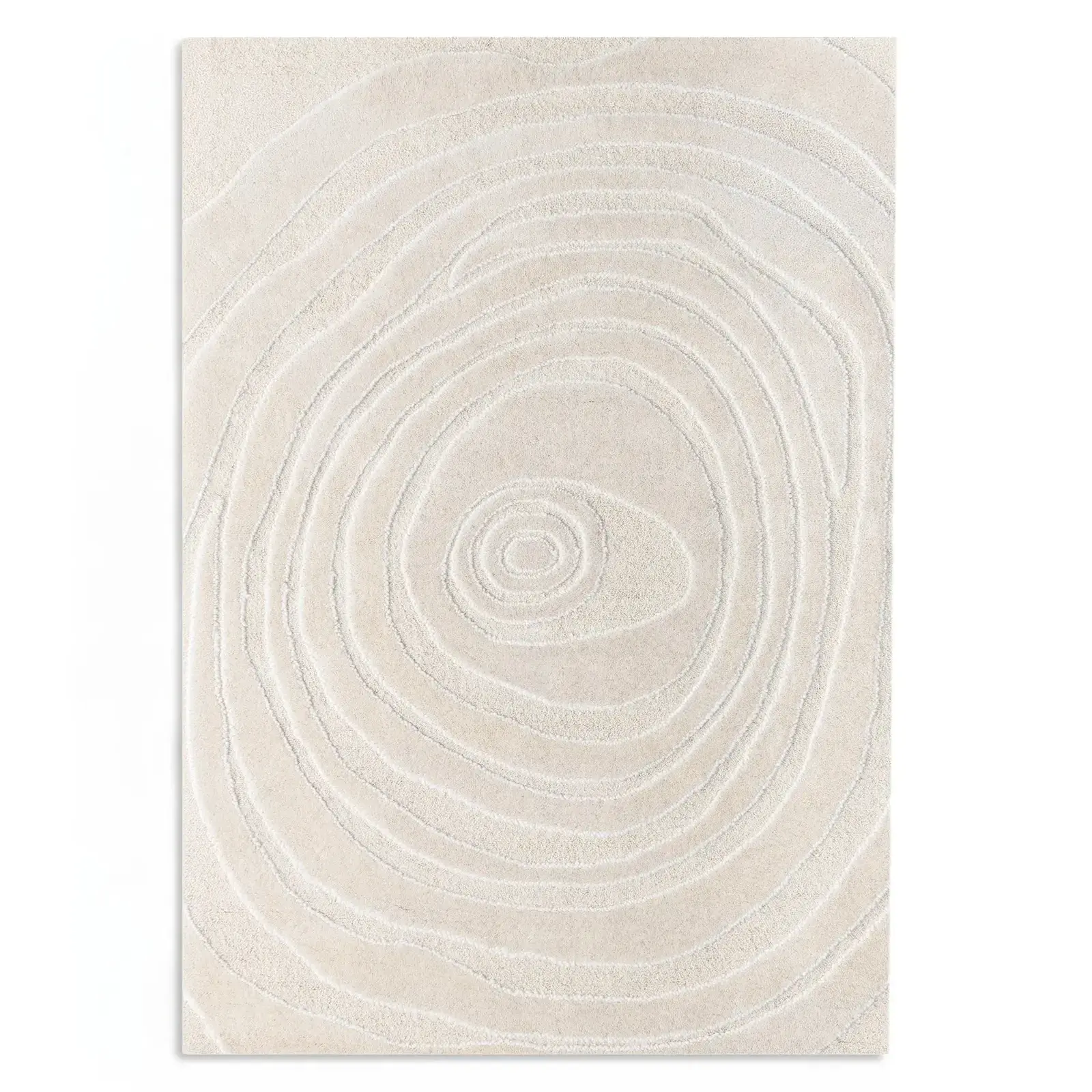 Vlněný obdélníkový koberec Sora 120x180 cm krémový