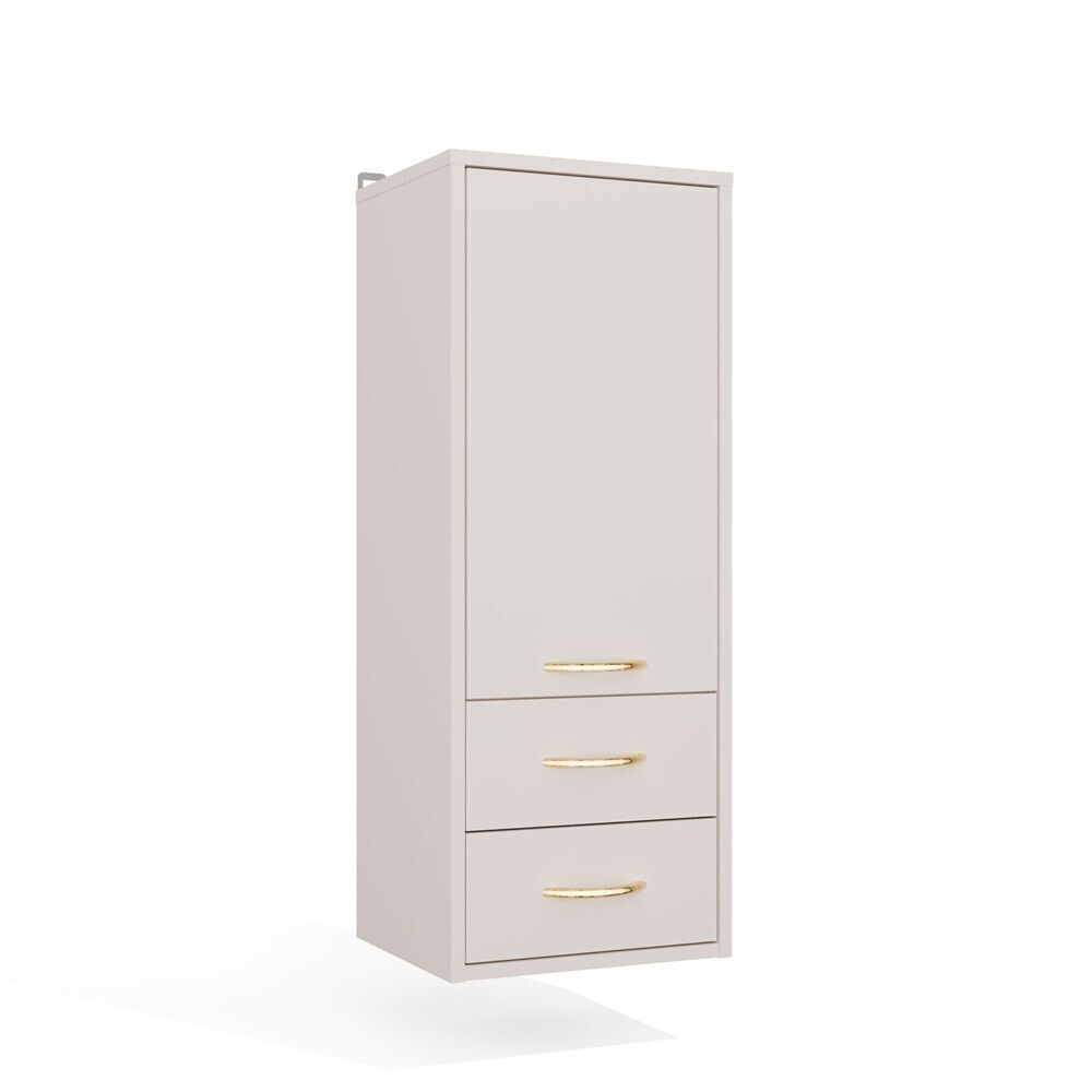 Závěsná koupelnová skříňka Nina W1D2S 35 cm kašmírová