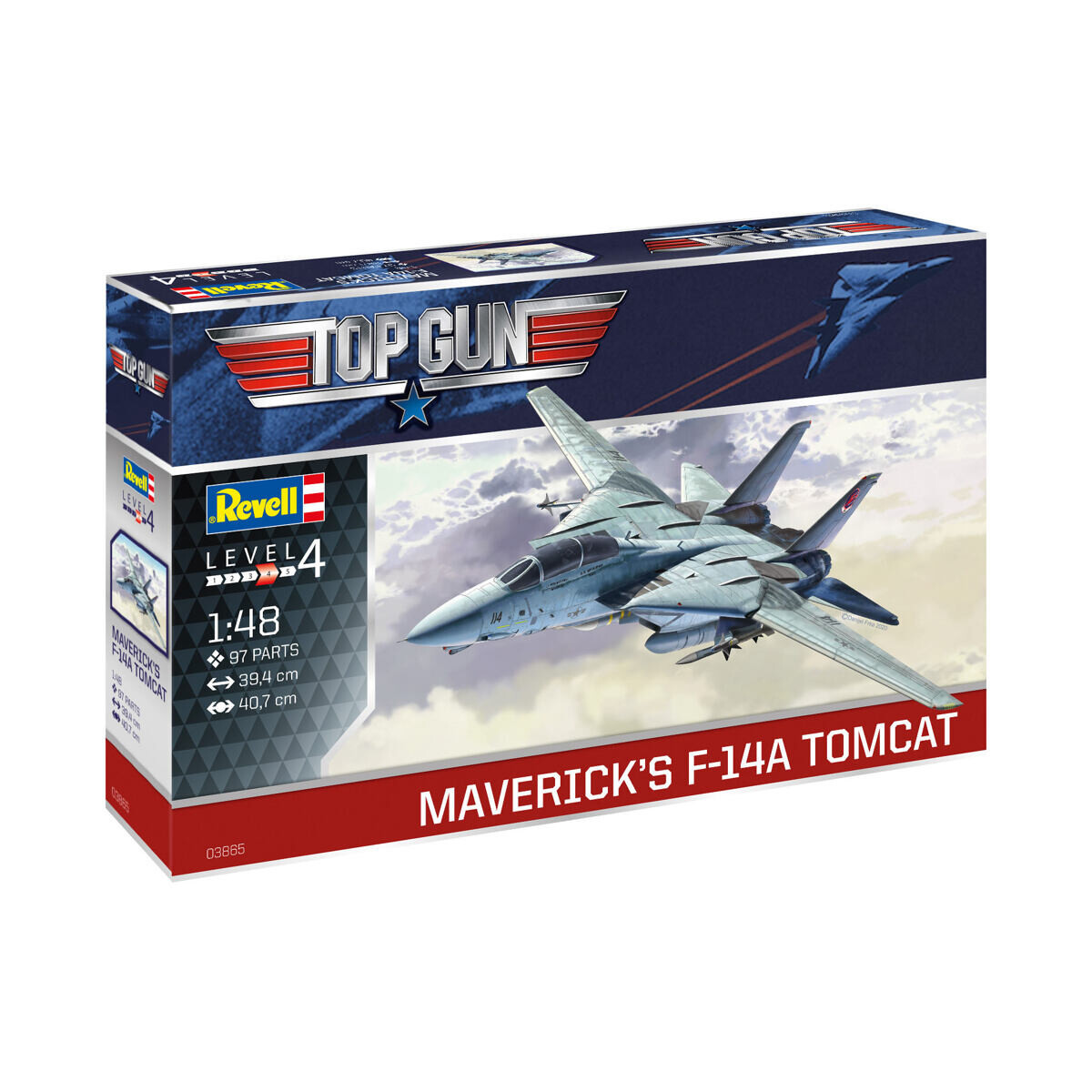 Revell Plastic ModelKit lietadlo 03865 - Maverick's F-14A Tomcat 'Top Gun' (1:48)