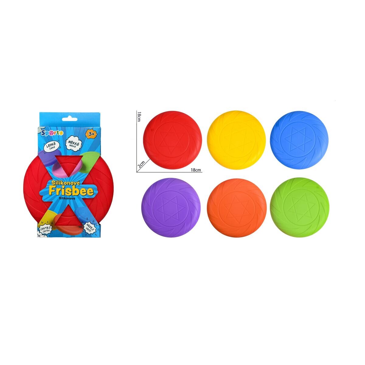 ŠPORTO Silikónové Frisbee, viac druhov