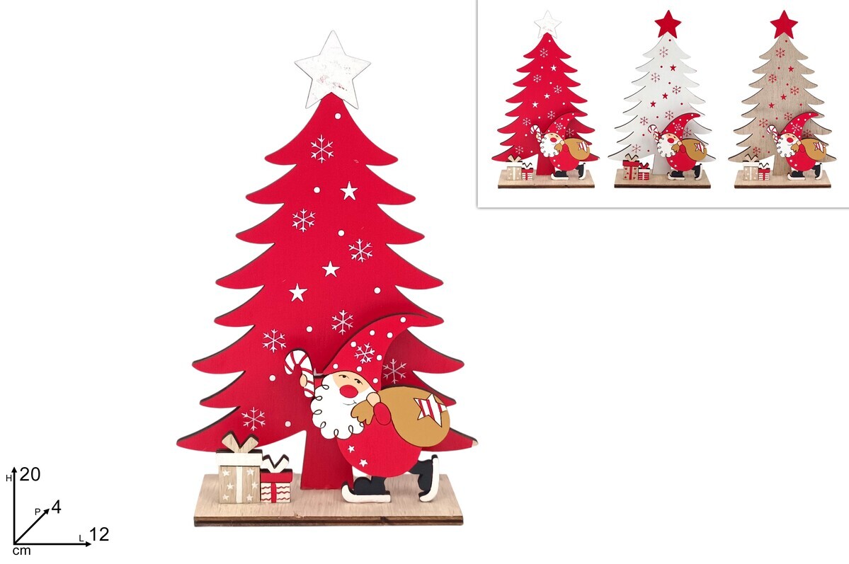 MAKRO - Dekorácia vianočná stromček /santa rôzne farby