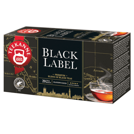 TEEKANNE Black label čierny čaj extra strong inov.2018 20 x 2 g