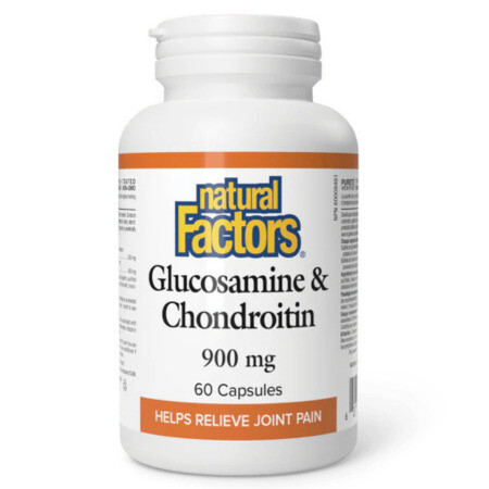 NATURAL FACTORS Glukozamín + chondroitín 900 mg 60 kapsúl