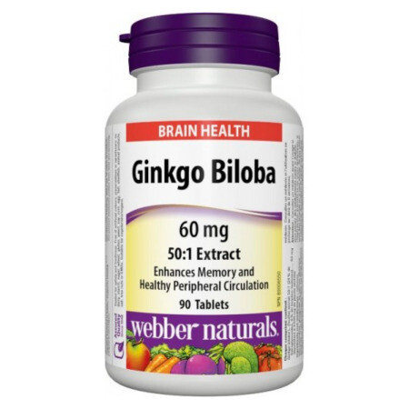 WEBBER NATURALS Ginkgo biloba 60 mg 150 tabliet