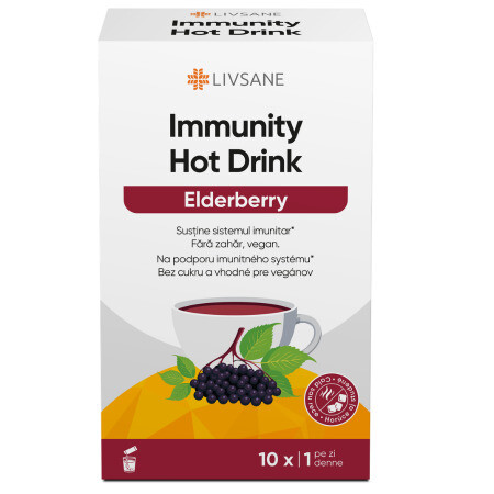 LIVSANE Immunity horúci nápoj čierna baza vrecúška 1 x 10 g