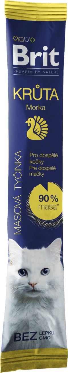 Pamlsok Brit Premium by Nature Kitten morčacia tyčinka 5 g