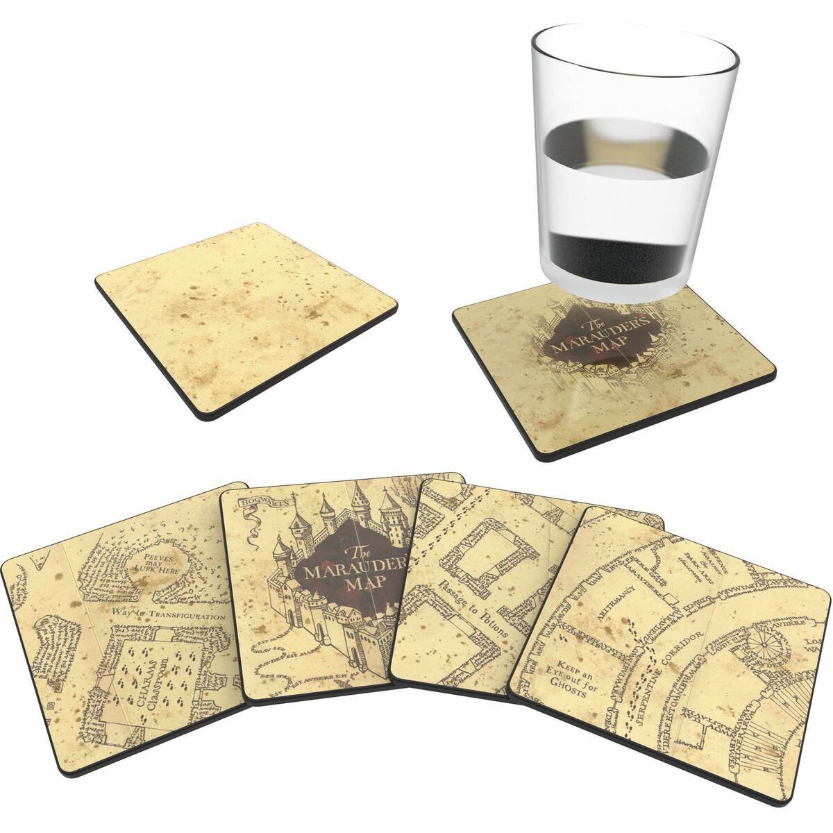 Epee Marauders Map Set podtáciek 4 ks