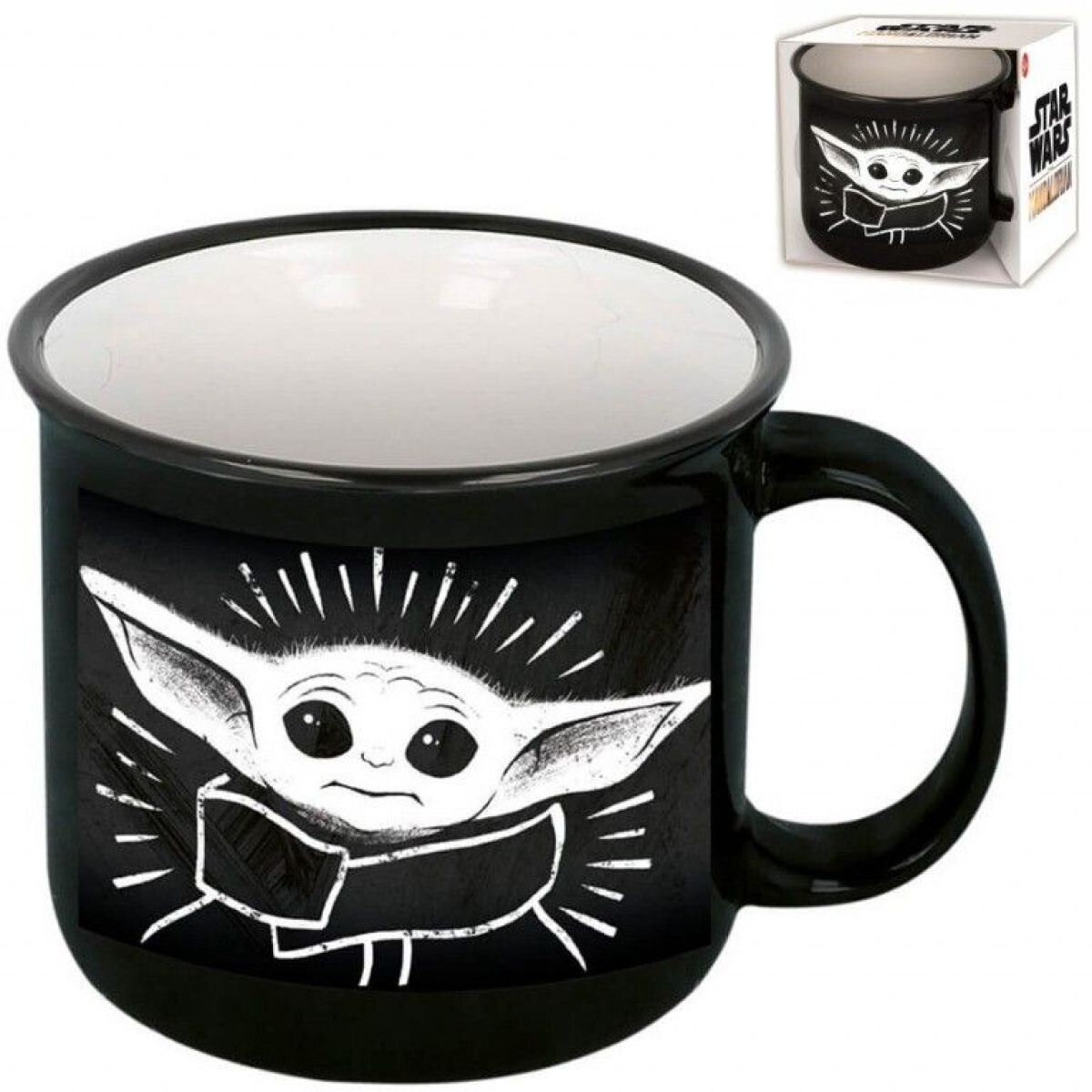Stor Mandalorian Keramický hrnček box 415 ml