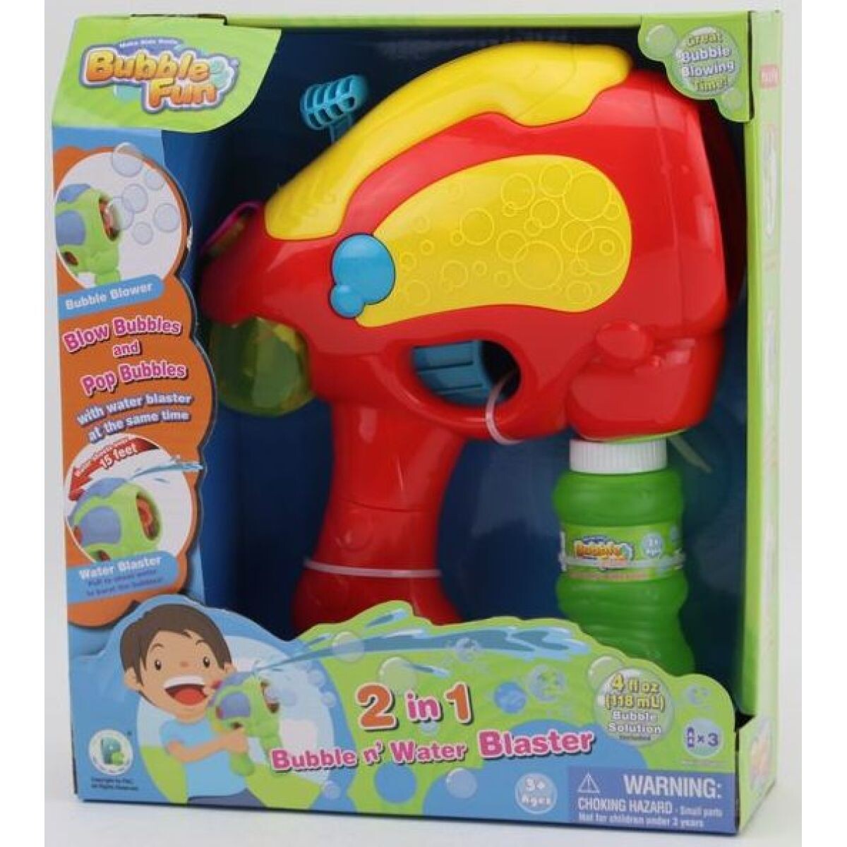Alltoys Bublifuková a striekacia pištoľ na vodu 2v1