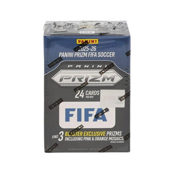 Panini 2025-2026 Panini Prizm FIFA Soccer Blaster Box - Pink and Orange - Futbalové karty