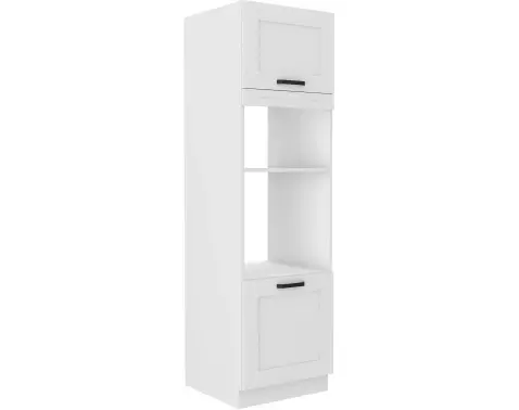 Skriňa pre vstavanú rúru  a mikrovlnnú rúru Luna, 60 cm, biela%