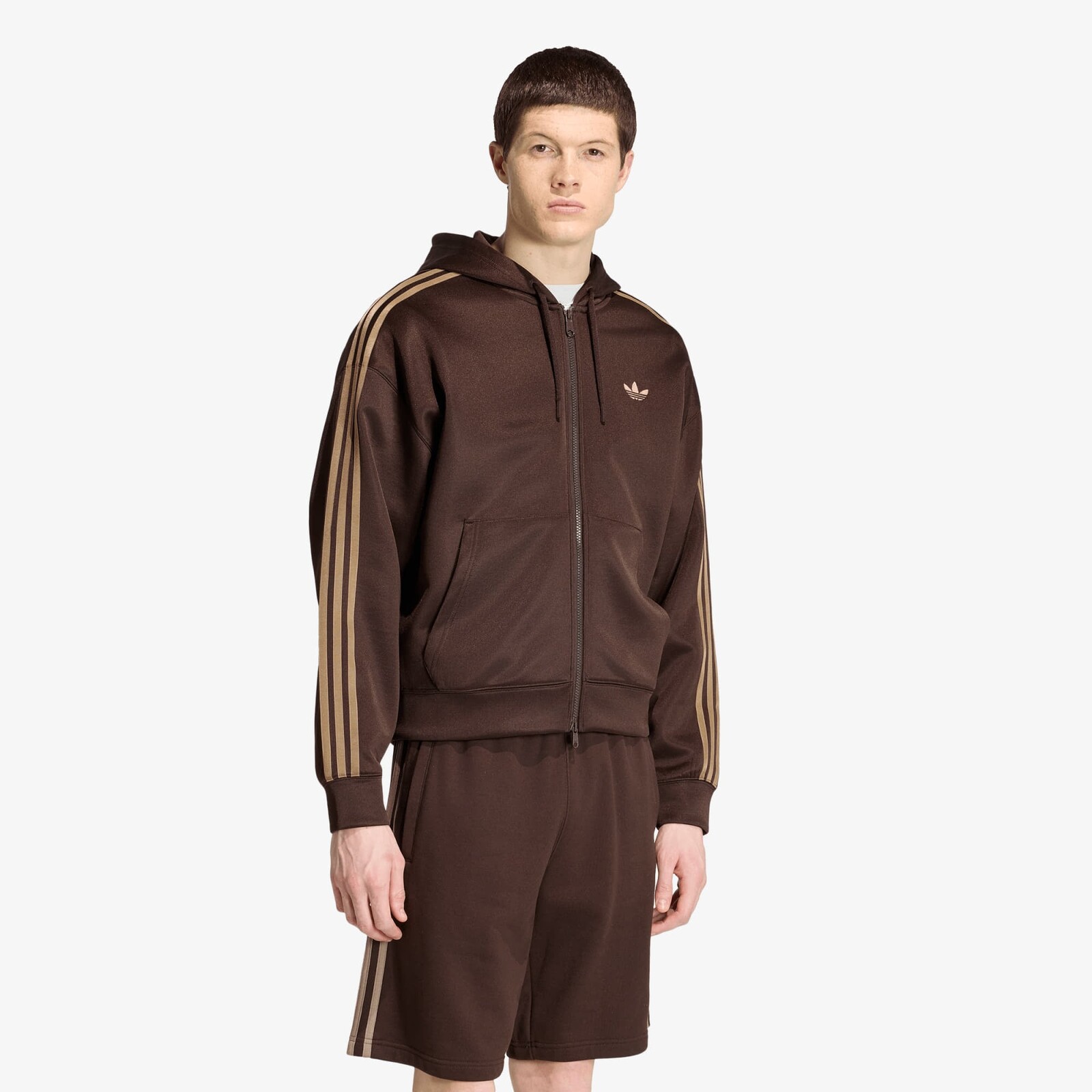 Mikina adidas Adicolor Spacer Oversized Hoodie Aurora Coffee XL