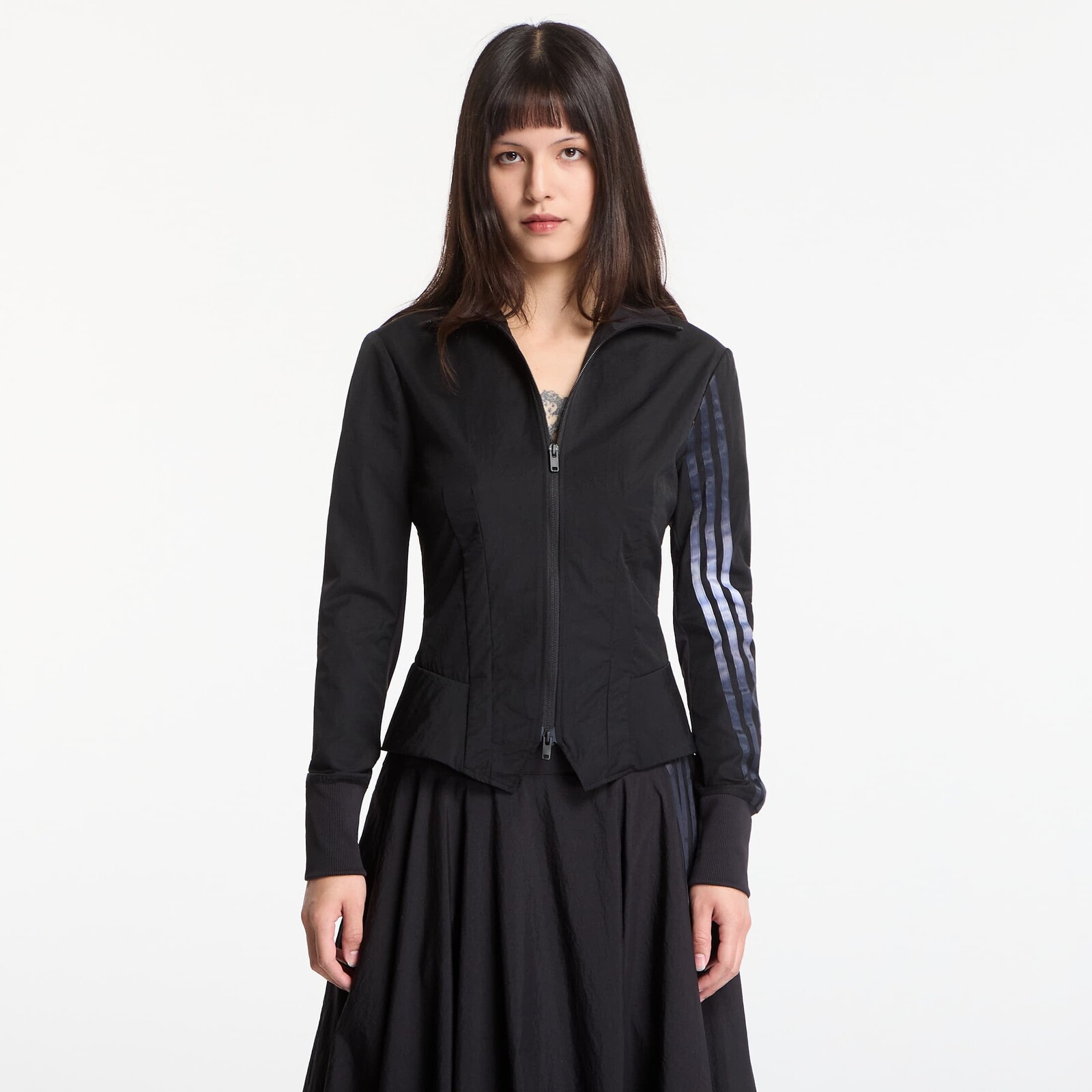 Bunda Y-3 Gradient 3 Stripes Nylon Track Top Black XS
