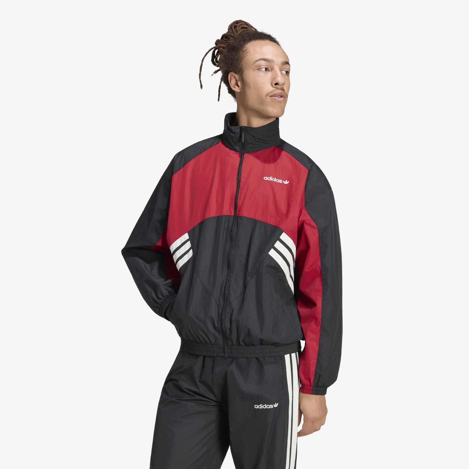 Bunda adidas Cutline Tracktop Black/ Team Victory Red S